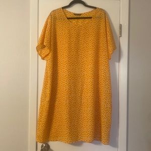 Yellow Daisy Shift Dress (4x)